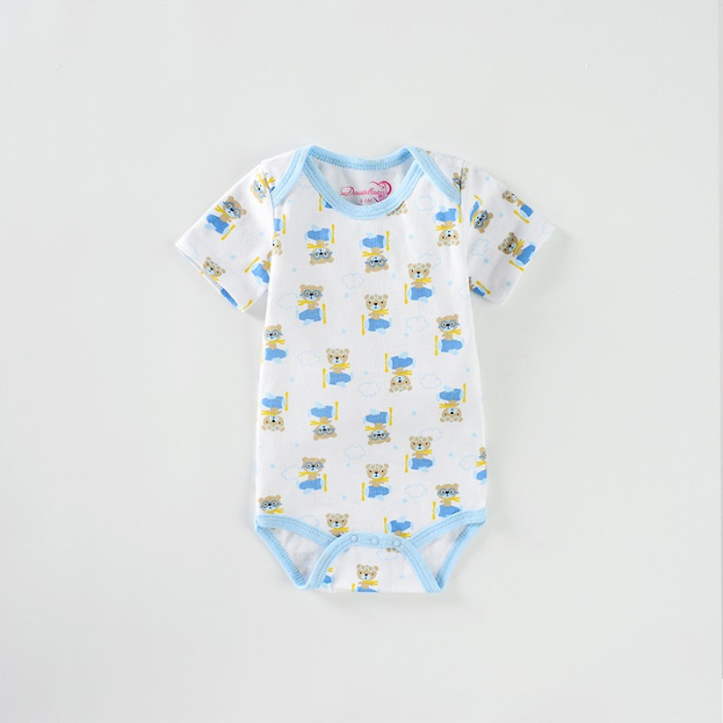 6M Short sleeve Baby Boy Cotton onesie romper bodysuit Soft and Breathable Five Beautiful Designs
